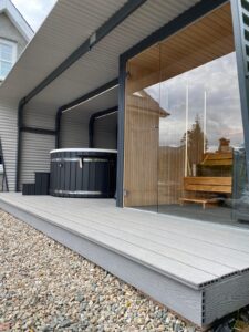 Old Smiddy Wood fired sauna and Hot Tub available from September 1st