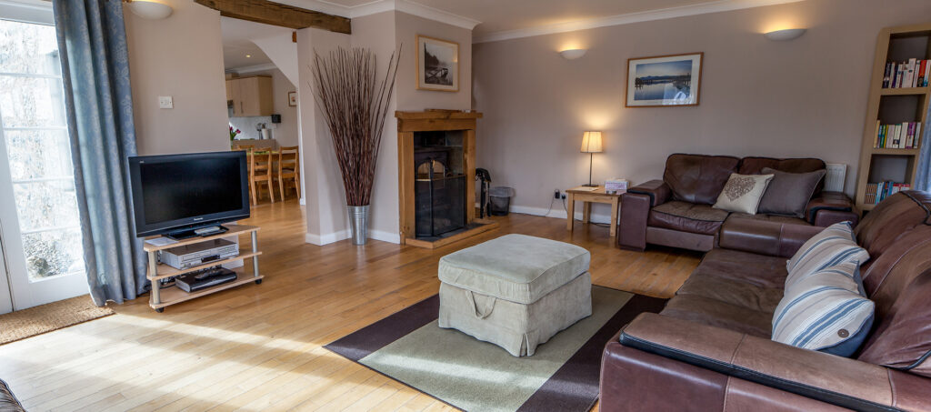 old smiddy holiday cottage scotland living room
