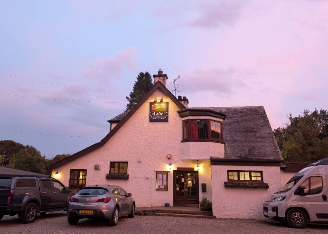 The Lade Inn pub restaurant at Kilmahog near Callander in the Trossachs