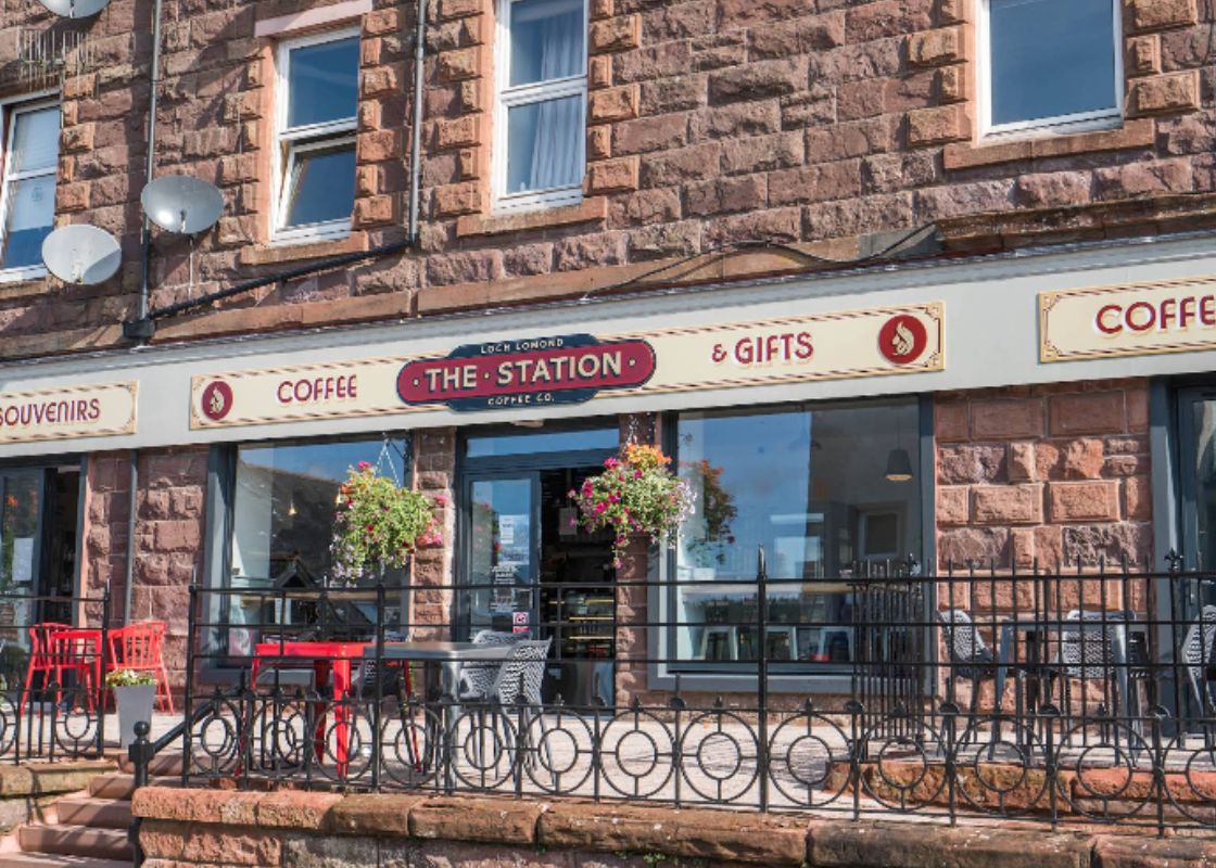 The Station Coffee Shop in Aberfoyle gateway to the Trossachs National Park